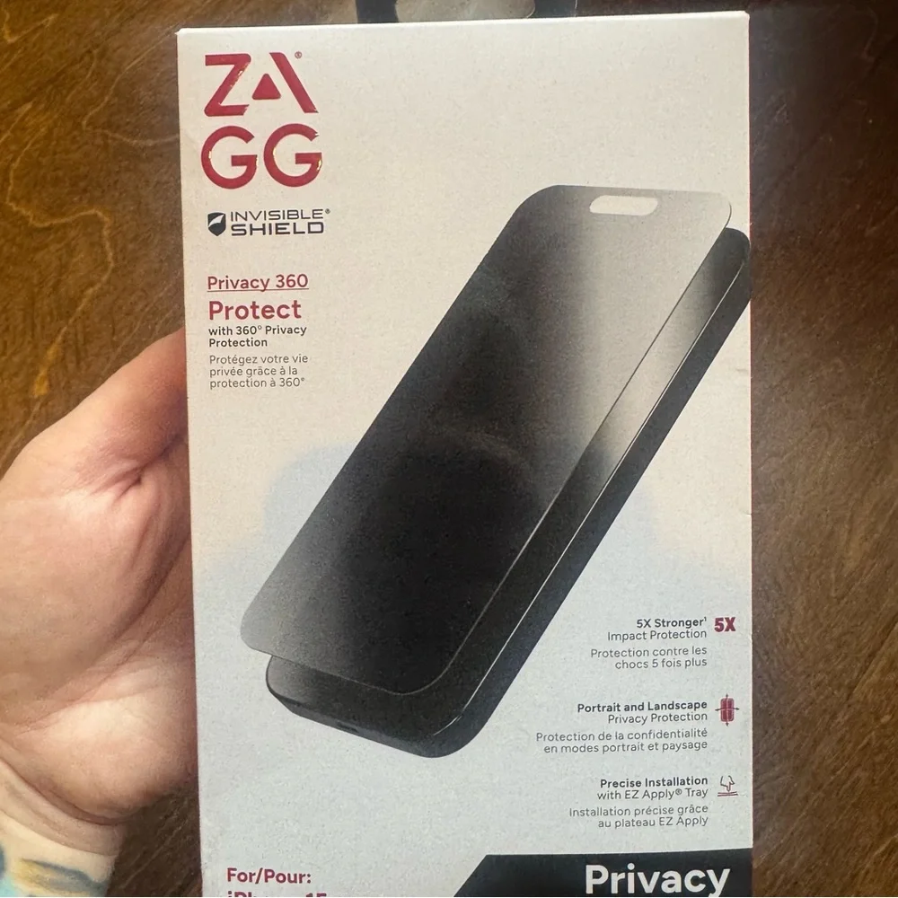 ZAGG iPhone 15 Pro Max privacy screen protector